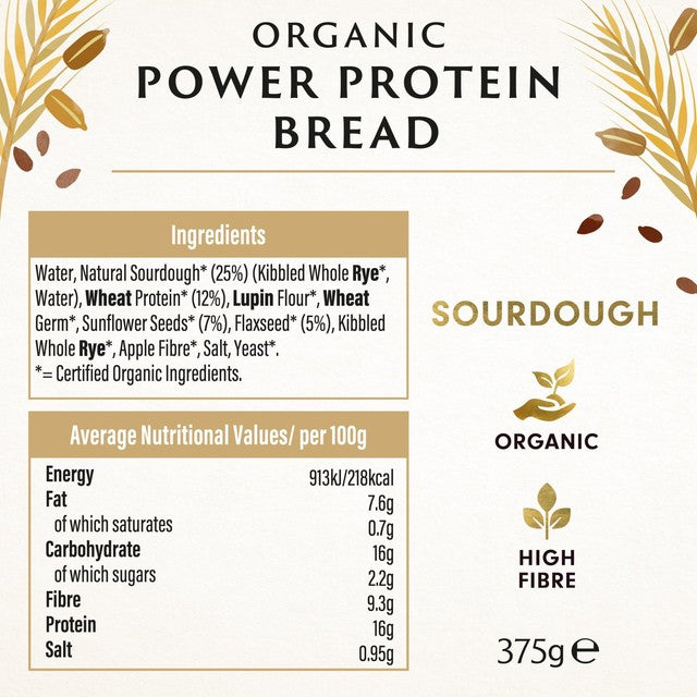 Biona Organic Protein Bread sourdough loaf, UK version