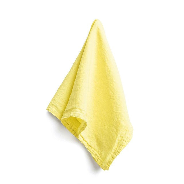 DAYLESFORD ORGANIC Yellow Linen Napkins set of 2 - British product