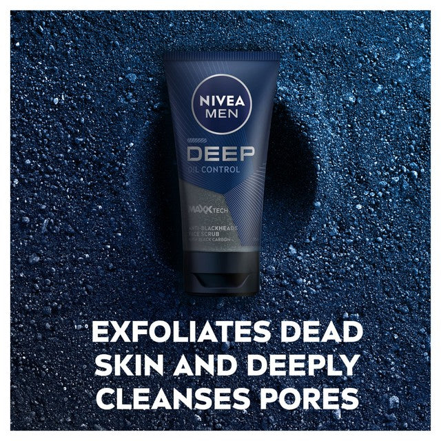 NIVEA MEN Deep exfoliating face scrub tube - British product