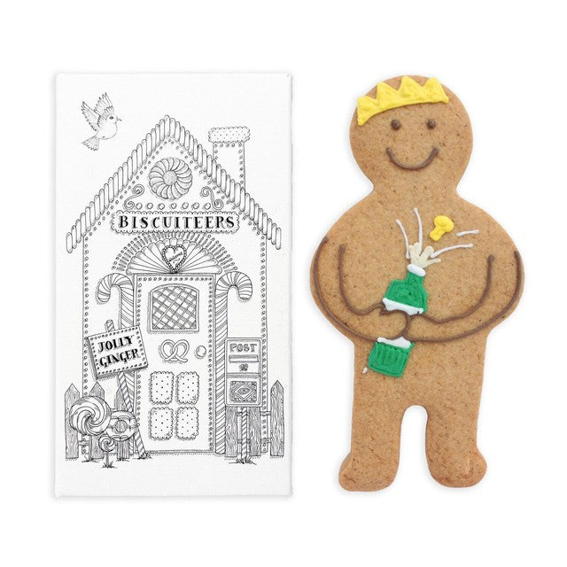 Biscuiteers Champagne Charlie jolly ginger biscuit 15g - British product