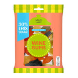M&S 30% Reduced Sugar Wine Gums 175g, imported from the UK