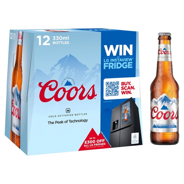Coors lager beer 12 x 330ml - British product