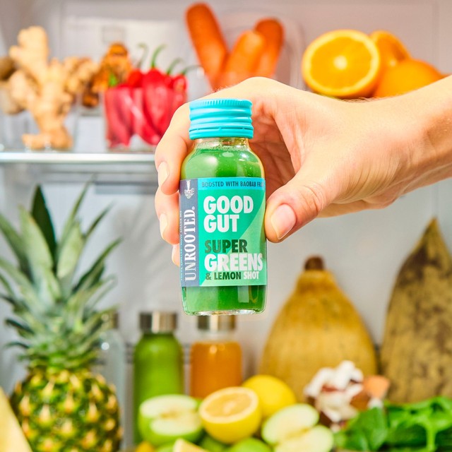 Unrooted Super Greens Lemon & Baobab health shot 60ml (British brand)