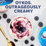 Oykos gresk yoghurt med jordbær 4x110g, importert fra Storbritannia