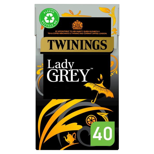 Twinings Lady Grey tea bags 40 count (British brand)