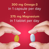 Seven Seas Omega-3 fish oil and magnesium supplement 30 day duo pack (British brand)