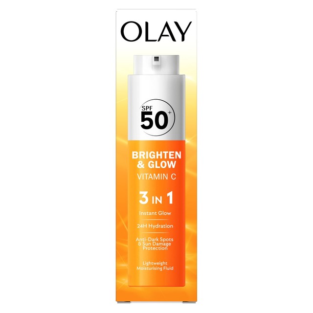 Olay Vitamin C Brighten & Glow Serum SPF 50 50ml, imported from the UK