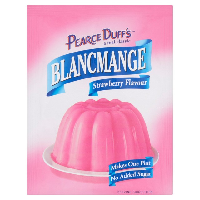 Pearce Duff's blancmange strawberry dessert mix 35g, imported from the UK