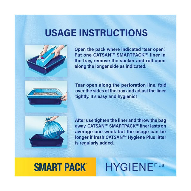 Catsan Smart Pack cat litter inlays 2x1.9kg - British product