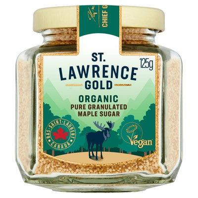 Sucre d'érable pur biologique St Lawrence Gold 125g