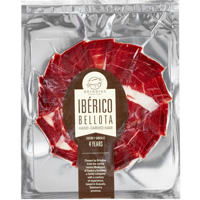 Brindisa Iberico Bellota Ham hand-carved slices 50g - British product