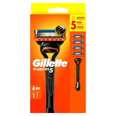 M&S Gillette Fusion 5 Manual Razor Starter Pack with 4 Blades- Buy online at McGrocer