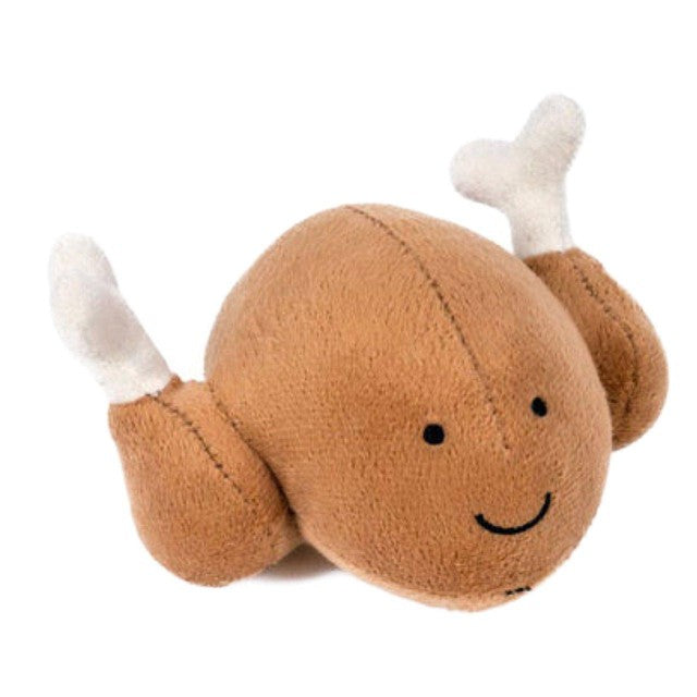 Petface Roast Chicken dog plush toy, imported from the UK
