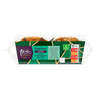 Sainsburys مافن بودنغ التوفي اللاصق Taste the Difference ×2 200 جرام