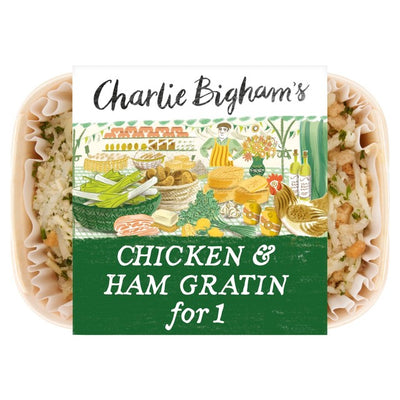 Plat préparé Gratin de poulet et jambon pour 1 Charlie Bigham 325g