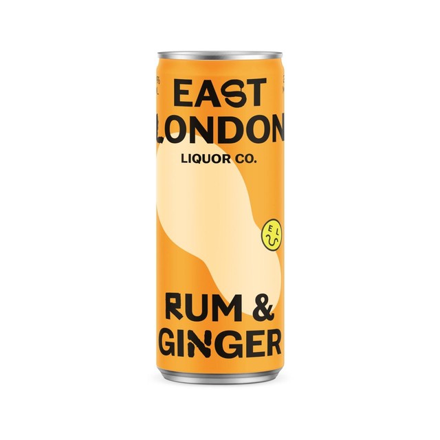 East London Liquor Rum & Ginger alcoholic ginger beer 250ml - British product