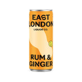 East London Liquor Rum & Ginger alcoholic ginger beer 250ml - British product