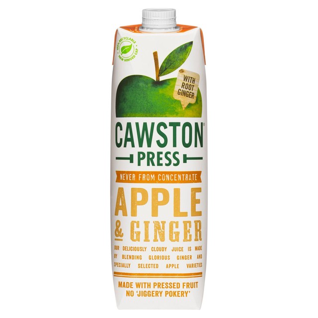 Cawston Press Apfel-Ingwer-Saft, 1 l – Britisches Produkt