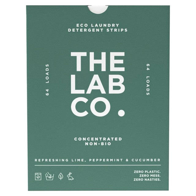 The Lab Co laundry detergent strips Refreshing 64pk (British brand)