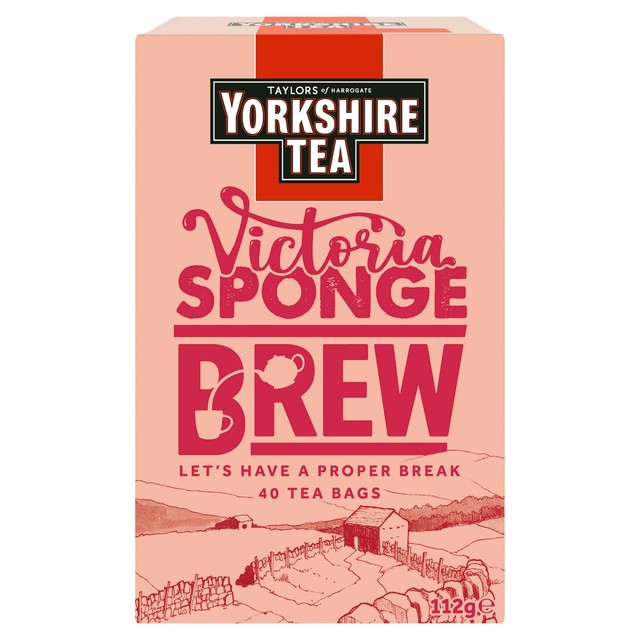 Yorkshire Tea Victoria Sponge Brew flavored black tea, imported from the UK