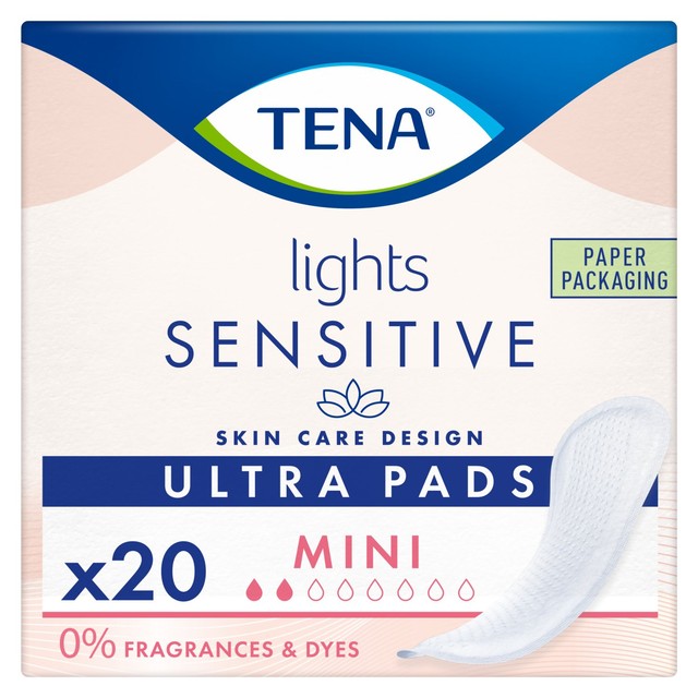 TENA Lights Sensitive Ultra Pads Mini (British brand)