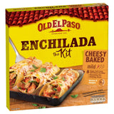 Old El Paso Cheesy Baked Enchilada Kit 663g, imported from the UK