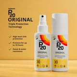 P20 Sun Spray SPF 30 100ml, imported from the UK