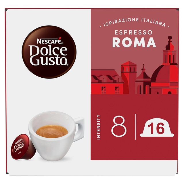 Nescafe Dolce Gusto Roma 16 coffee pods, imported from the UK