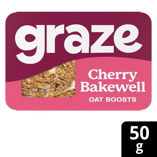 Graze Cherry Bakewell flapjack 50g, UK version