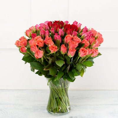 Sainsburys Roses Douces Ombrées x75- Acheter en ligne chez McGrocer