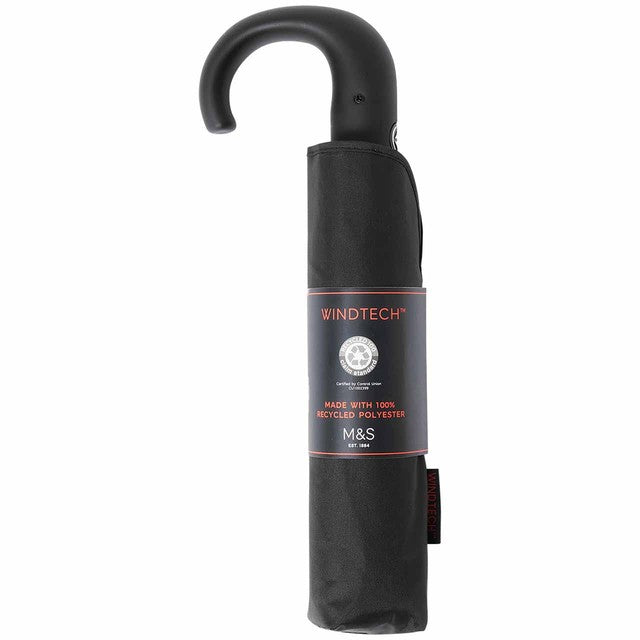 M&S black umbrella 100cm canopy, imported from the UK