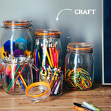 Tala 750ml airtight lever arm storage jar (British brand)
