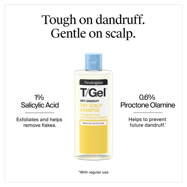 Neutrogena anti-dandruff dry scalp shampoo 250ml, imported from the UK