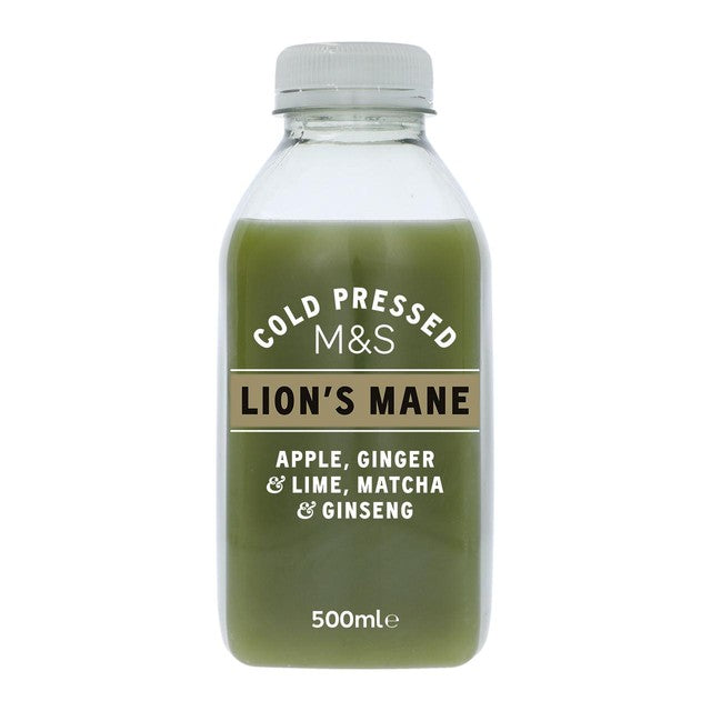 M&S Cold Pressed Lion's Mane juice 500ml, imported from the UK