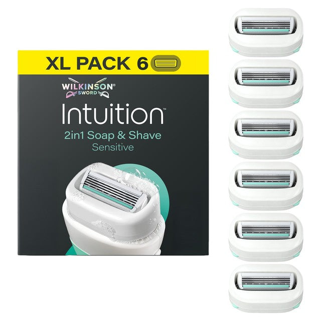 Wilkinson Sword Intuition Sensitive women's razor blade refills 6-pack (British brand)
