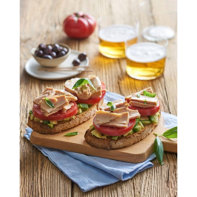Brindisa albacore tuna fillets in olive oil 158g - British product
