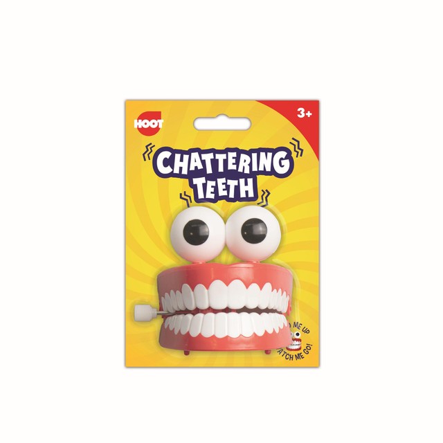 Hoot chattering teeth toy, UK version