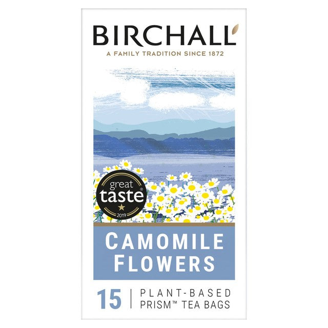 Birchall camomile flowers tea bags 15 per pack - British product