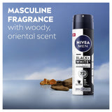 Nivea Men Black & White deodorant spray 150ml, imported from the UK