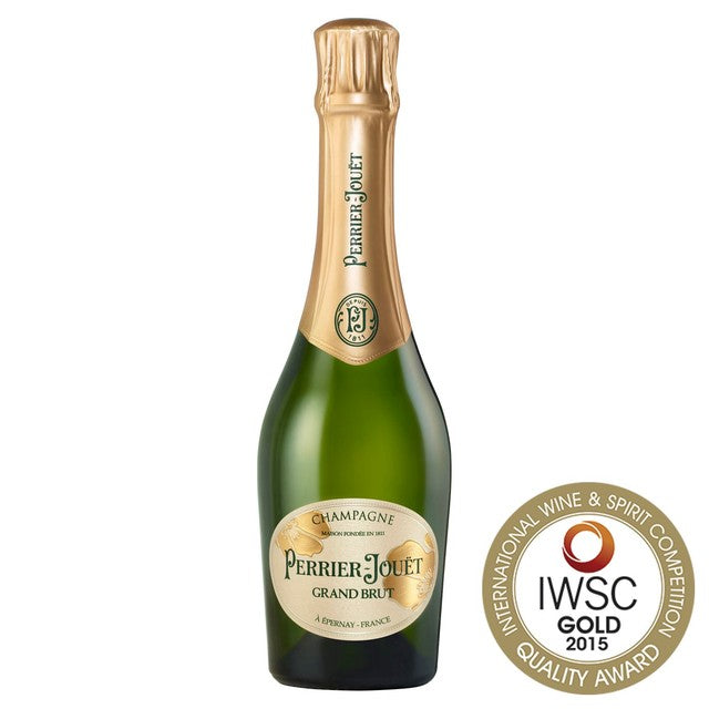 Perrier-Jouët Grand Brut Non-Vintage Champagne half bottle 37.5cl, imported from the UK