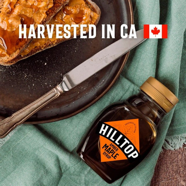 Hilltop Honey amber maple syrup 230g, UK version