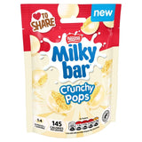Milkybar Crunchy Pops white chocolate 90g, imported from the UK