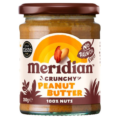 M&S Meridian No Added Salt Crunchy Peanut Butter 280g- Buy online at McGrocer