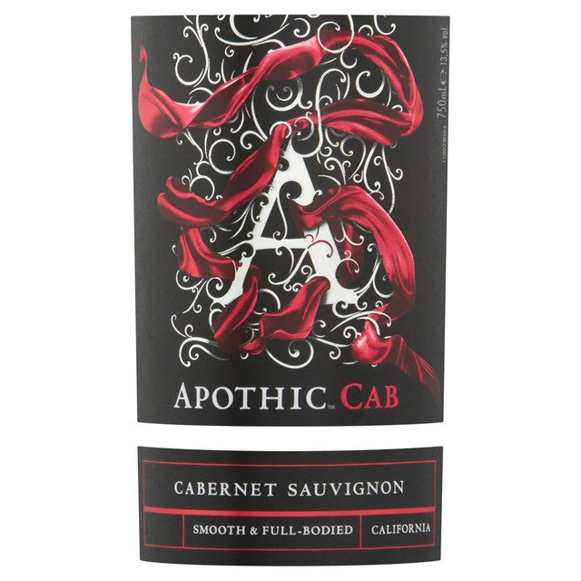 Apothic cabernet sauvignon red wine 75cl - British product