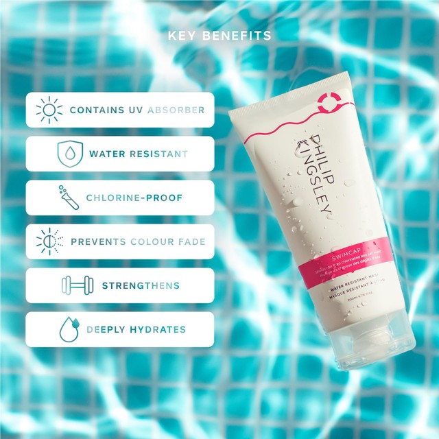 Philip Kingsley Swimcap water-resistant hair mask 200ml, imported from the UK