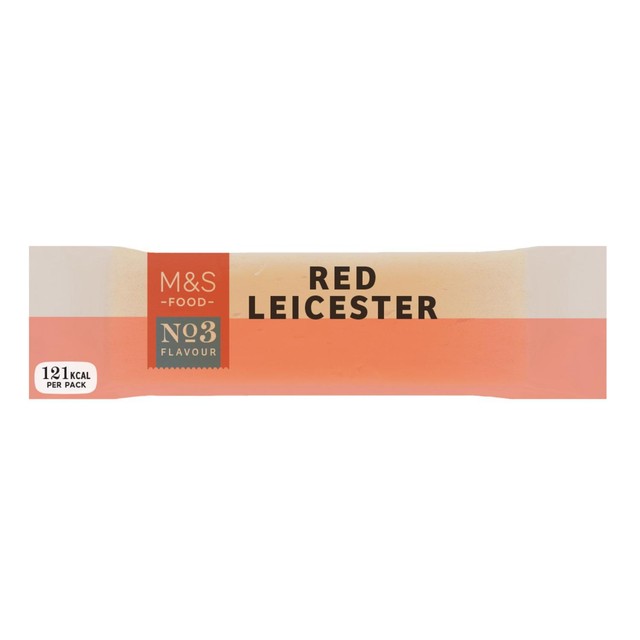 M&S Red Leicester cheese bar 30g, imported from the UK