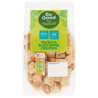 Sainsburys Schwarzer Pfeffer Croutons Be Good To Yourself 100g