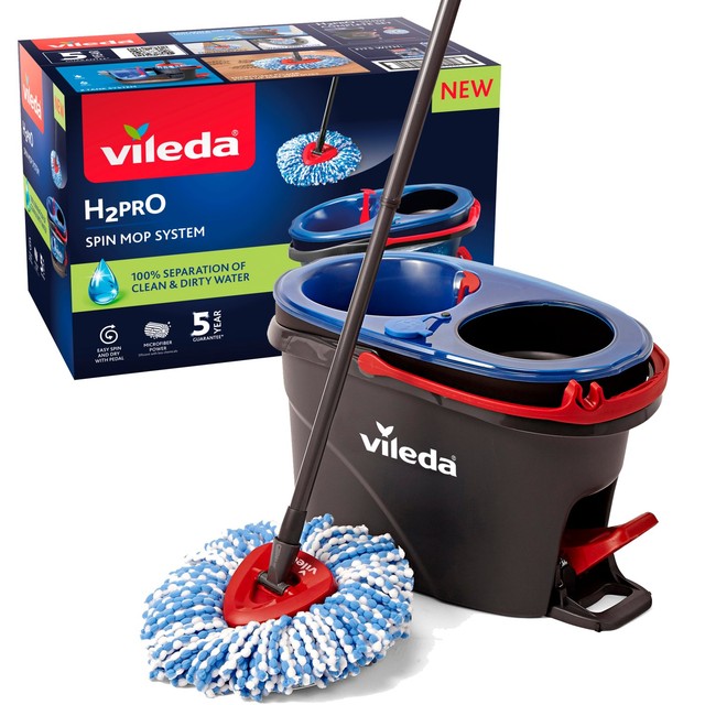 Vileda H2PrO spin mop and bucket system, UK version