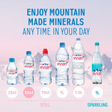 Evian still mineral water 6 x 500ml bottles - British product