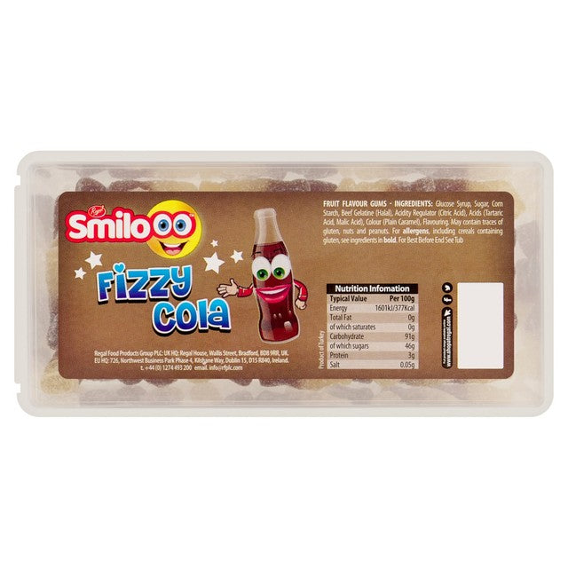 Regal Smiloo Fizzy Cola Bottles 140g, imported from the UK